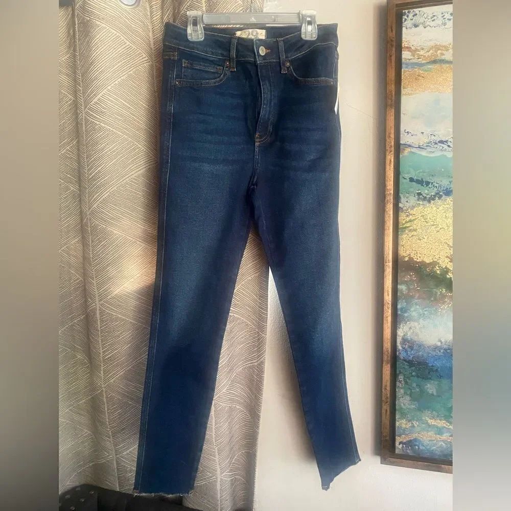 Free People Jeans Womens Size 29 Blue Denim Skiny Leg High Rise NWT - Picture 6 of 16